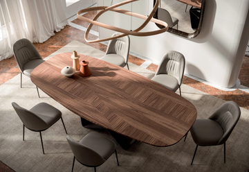 GEM - Rectangular wooden table by Ozzio Italia - view 3